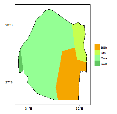 Koppen Geiger Climate Zones