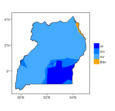 Koppen Geiger Climate Zones
