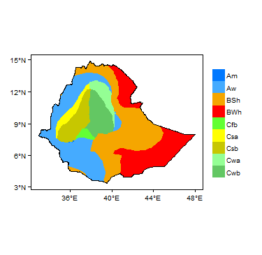 Koppen Geiger Climate Zones